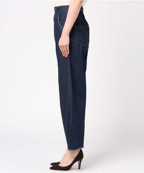 rps（アールピーエス）の「８０Ｚデニムワイドパンツ（デニムパンツ・レディース・ネイビー/ブルー・M）」の4枚目の写真