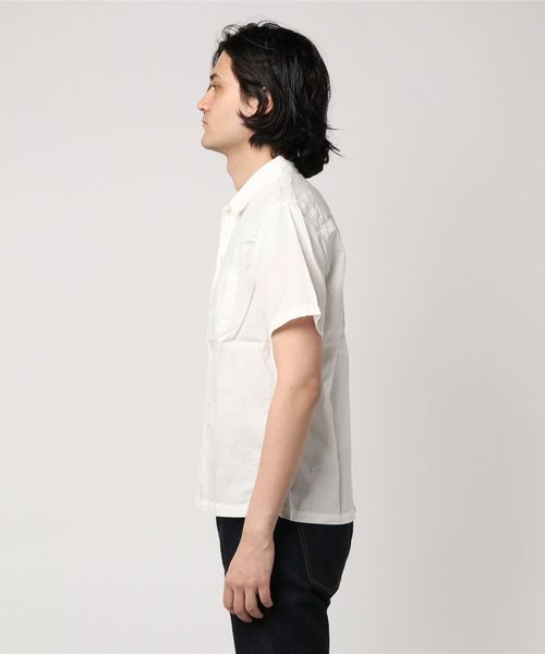 HYSTERIC GLAMOUR（ヒステリックグラマー）の「BONNIE AND CLYDE刺繍 半袖ボーリングシャツ（シャツ/ブラウス・メンズ・ホワイト/グリーン/ブラック・SMALL/MEDIUM/LARGE）」の6枚目の写真