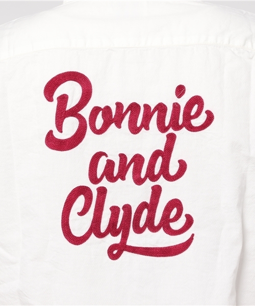 HYSTERIC GLAMOUR（ヒステリックグラマー）の「BONNIE AND CLYDE刺繍 半袖ボーリングシャツ（シャツ/ブラウス・メンズ・ホワイト/グリーン/ブラック・SMALL/MEDIUM/LARGE）」の11枚目の写真