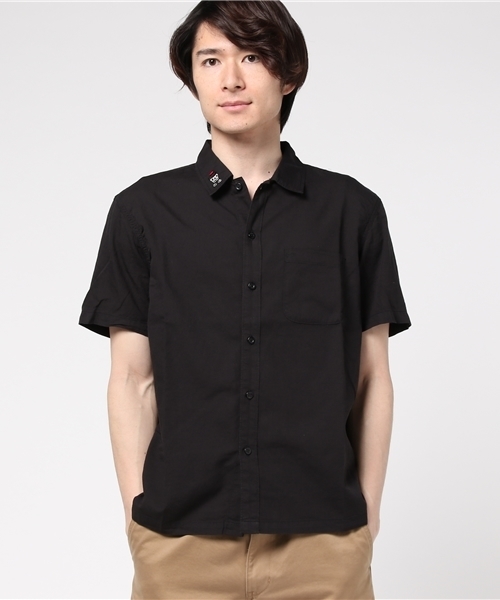 HYSTERIC GLAMOUR（ヒステリックグラマー）の「BONNIE AND CLYDE刺繍 半袖ボーリングシャツ（シャツ/ブラウス・メンズ・ホワイト/グリーン/ブラック・SMALL/MEDIUM/LARGE）」の8枚目の写真