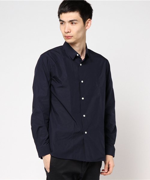 L&HARMONY（エルアンドハーモニー）の「[L&HARMONY / エルアンドハーモニー] タイプライターギャザーシャツ（シャツ/ブラウス・メンズ・ネイビー/サックスブルー・MEDIUM/LARGE）」の10枚目の写真