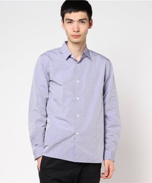 L&HARMONY（エルアンドハーモニー）の「[L&HARMONY / エルアンドハーモニー] タイプライターギャザーシャツ（シャツ/ブラウス・メンズ・ネイビー/サックスブルー・MEDIUM/LARGE）」の11枚目の写真