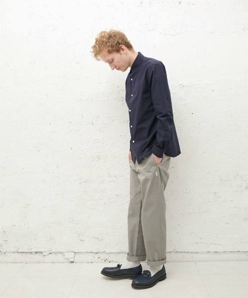 L&HARMONY（エルアンドハーモニー）の「[L&HARMONY / エルアンドハーモニー] タイプライターギャザーシャツ（シャツ/ブラウス・メンズ・ネイビー/サックスブルー・MEDIUM/LARGE）」の20枚目の写真