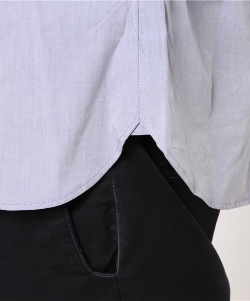 L&HARMONY（エルアンドハーモニー）の「[L&HARMONY / エルアンドハーモニー] タイプライターギャザーシャツ（シャツ/ブラウス・メンズ・ネイビー/サックスブルー・MEDIUM/LARGE）」の8枚目の写真