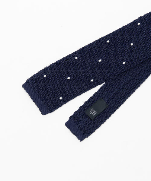 【美品】ASCOT（アスコット）ドットニットタイ ascot（アスコット）の「ASCOT / ドット ニットタイ（ネクタイ
