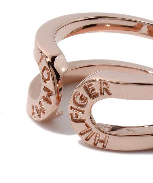 TOMMY HILFIGER（トミーヒルフィガー）の「2 LINE SET RING (PINK)（リング・レディース・ピンクゴールド・11号/13号）」の3枚目の写真