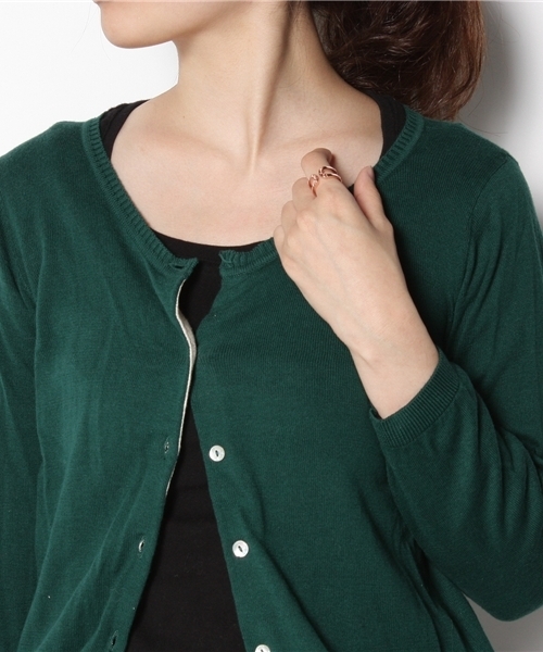 TOMMY HILFIGER（トミーヒルフィガー）の「2 LINE SET RING (PINK)（リング・レディース・ピンクゴールド・11号/13号）」の4枚目の写真