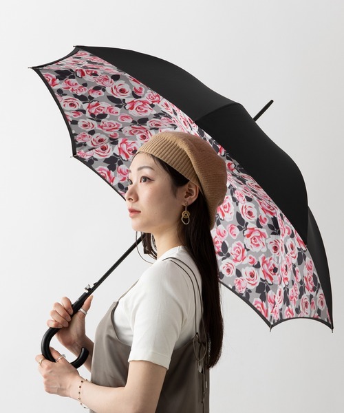 FULTON(フルトン)の「Fulton フルトン 二層生地 長傘(長傘・レディース・ブラック/グレー/レッド/ネイビー・FREE)」の3枚目の写真