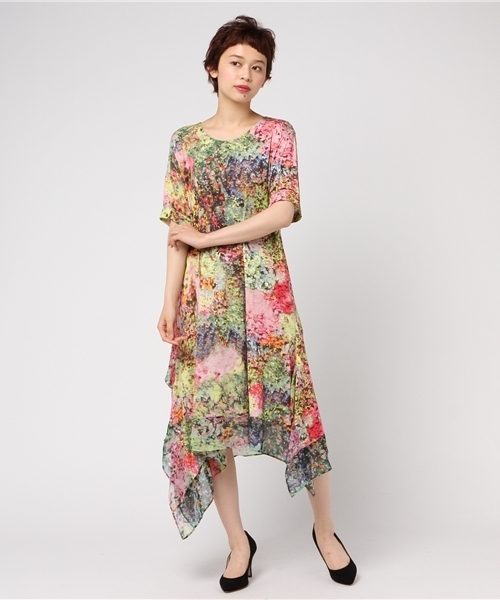TSUMORI CHISATO（ツモリチサト）の「S ﾋﾞﾙﾊﾞｵﾌﾗﾜｰT（ワンピース