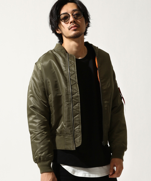 ZIP FIVE(ジップファイブ)の「【ZIP FIVE】MA-1(MA-1・メンズ・グレー/ネイビー/ブラック/オリーブ/カーキ/ワイン/オレンジ/カモフラージュ/パープル・LARGE/XX-LARGE/X-LARGE/MEDIUM/SMALL)」の5枚目の写真