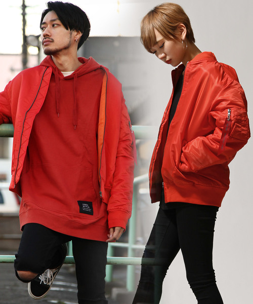 タグ付き MAINU MA-1 サイズ2 グレー×オレンジ リバーシブル タグ付き MAINU MA-1 サイズ2 グレー×オレンジ リバーシブル タグ付き