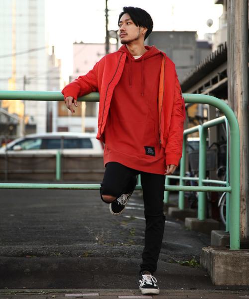 ZIP FIVE(ジップファイブ)の「【ZIP FIVE】MA-1(MA-1・メンズ・グレー/ネイビー/ブラック/オリーブ/カーキ/ワイン/オレンジ/カモフラージュ/パープル・LARGE/XX-LARGE/X-LARGE/MEDIUM/SMALL)」の14枚目の写真