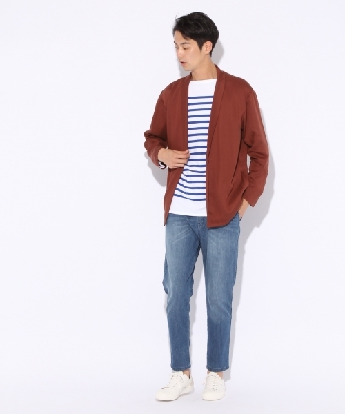 niko and...（ニコアンド）の「Nテンセルラップカーデ【niko and ...】（カーディガン/ボレロ・メンズ・カーキ/ボルドー/チャコール・MEDIUM/LARGE）」の12枚目の写真