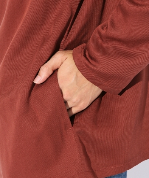 niko and...（ニコアンド）の「Nテンセルラップカーデ【niko and ...】（カーディガン/ボレロ・メンズ・カーキ/ボルドー/チャコール・MEDIUM/LARGE）」の19枚目の写真