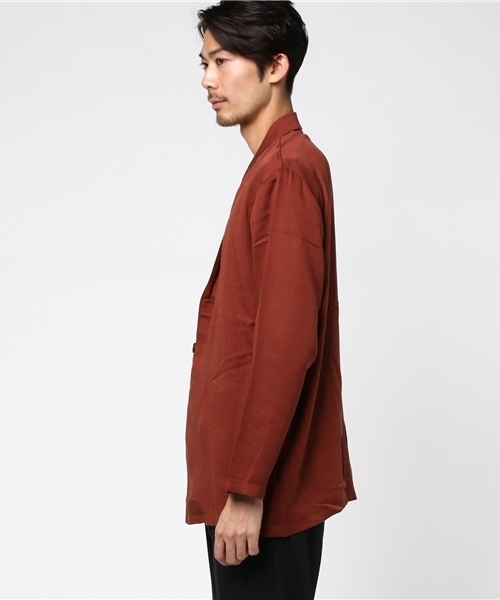 niko and...（ニコアンド）の「Nテンセルラップカーデ【niko and ...】（カーディガン/ボレロ・メンズ・カーキ/ボルドー/チャコール・MEDIUM/LARGE）」の11枚目の写真