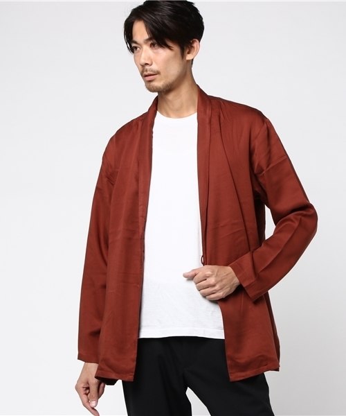 niko and...（ニコアンド）の「Nテンセルラップカーデ【niko and ...】（カーディガン/ボレロ・メンズ・カーキ/ボルドー/チャコール・MEDIUM/LARGE）」の5枚目の写真