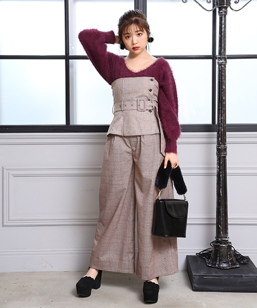 Sacai クロップド ビスチェ　ネイビー　ストライプ Sacai クロップド ビスチェ ネイビー ストライプ - メルカリ