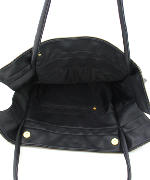 Kastane(カスタネ)の「Kastane magazine bag(トートバッグ・レディース・ブラック・FREE)」の5枚目の写真