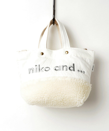 niko and... | オリジナルリンクルボアロゴショルダー【niko and ...】(トートバッグ)