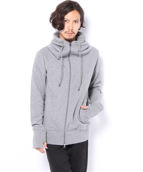 Lui's(ルイス)の「ハイネックパーカー(パーカー・メンズ・ブラック/グレー/ネイビー/ベージュ/ワイン・SMALL/MEDIUM)」の9枚目の写真