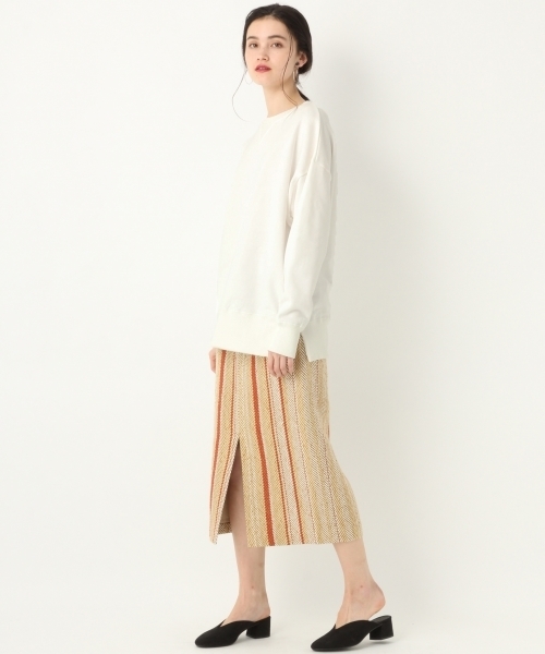 A part by（アパートバイ）の「CウラケCN/PO 790084（スウェット・レディース・ブラック/オフホワイト/キャメル・FREE）」の6枚目の写真