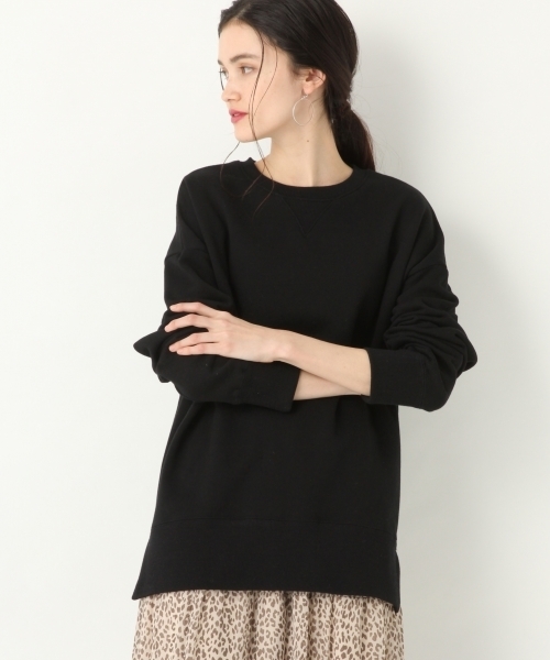 A part by（アパートバイ）の「CウラケCN/PO 790084（スウェット・レディース・ブラック/オフホワイト/キャメル・FREE）」の9枚目の写真