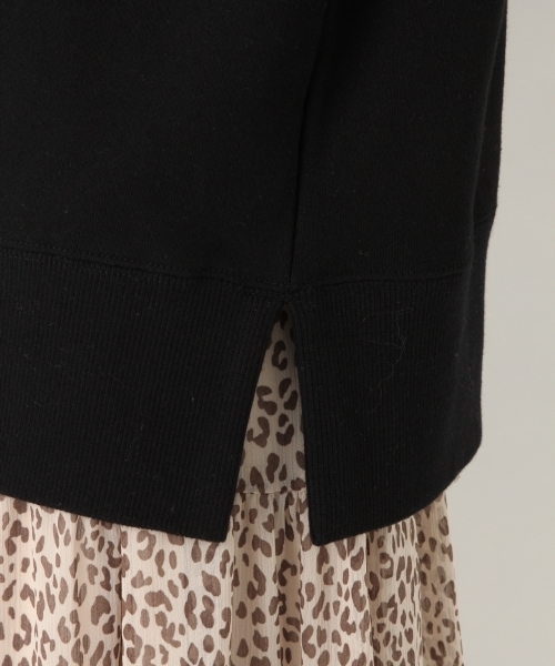 A part by（アパートバイ）の「CウラケCN/PO 790084（スウェット・レディース・ブラック/オフホワイト/キャメル・FREE）」の7枚目の写真