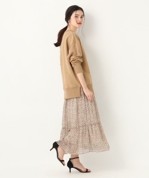 A part by（アパートバイ）の「CウラケCN/PO 790084（スウェット・レディース・ブラック/オフホワイト/キャメル・FREE）」の14枚目の写真