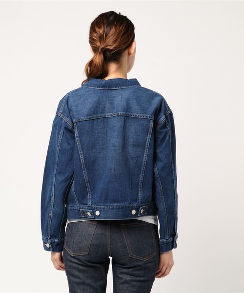 SHIPS（シップス）の「デニムジャケット（デニムジャケット・レディース・ネイビー・36/38）」の3枚目の写真