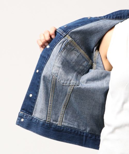 SHIPS（シップス）の「デニムジャケット（デニムジャケット・レディース・ネイビー・36/38）」の2枚目の写真