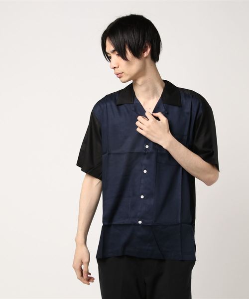 【BURNER SELECT】レーヨン オープンカラー 半袖シャツ 【BURNER SELECT】レーヨン オープンカラー 半袖シャツ