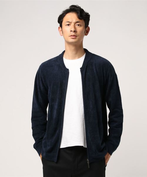 three dots（スリードッツ）の「three dots パイルジップアップ