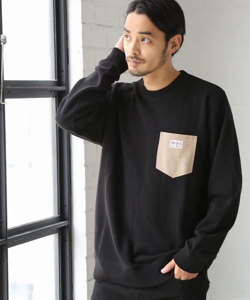 coen（コーエン）の「SMITH別注ポケットスウェットクルーネック(一部WEB限定カラー)（スウェット・メンズ・グレー/ブラック/グレー系その他/ワイン/ネイビー/レッド系その他・LARGE/MEDIUM/SMALL/X-LARGE）」の14枚目の写真