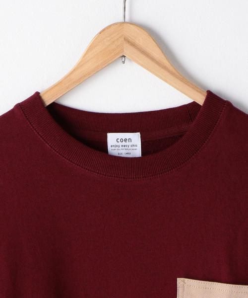 coen（コーエン）の「SMITH別注ポケットスウェットクルーネック(一部WEB限定カラー)（スウェット・メンズ・ブラック/グレー/グレー系その他/ネイビー/レッド系その他/ワイン・SMALL/MEDIUM/LARGE/X-LARGE）」の16枚目の写真