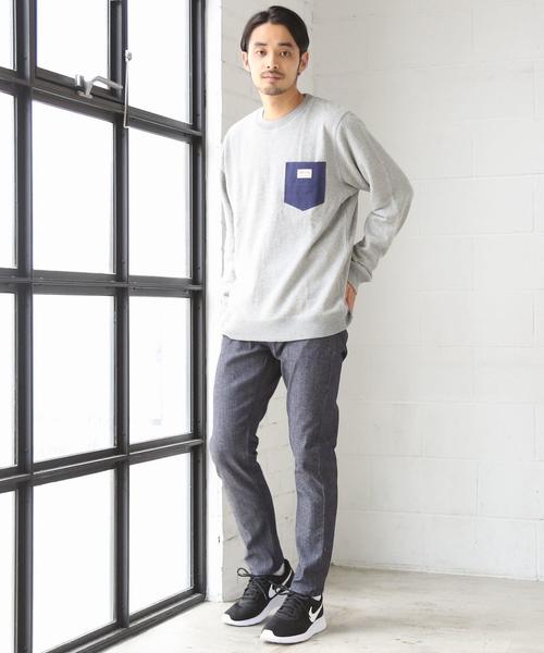 coen（コーエン）の「SMITH別注ポケットスウェットクルーネック(一部WEB限定カラー)（スウェット・メンズ・グレー/ブラック/グレー系その他/ワイン/ネイビー/レッド系その他・LARGE/MEDIUM/SMALL/X-LARGE）」の17枚目の写真