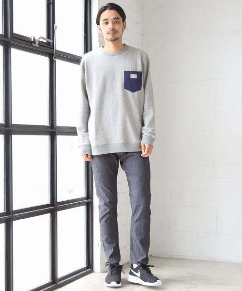 coen（コーエン）の「SMITH別注ポケットスウェットクルーネック(一部WEB限定カラー)（スウェット・メンズ・グレー/ブラック/グレー系その他/ワイン/ネイビー/レッド系その他・LARGE/MEDIUM/SMALL/X-LARGE）」の16枚目の写真