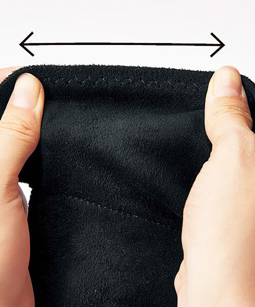 GeeRA（ジーラ）の「サークルファスナーストレッチブーツ（ブーツ・レディース・ブラック/ダークブラウン/グレー/ブラック系その他/キャメル/チェック・SMALL/MEDIUM/LARGE/X-LARGE）」の12枚目の写真