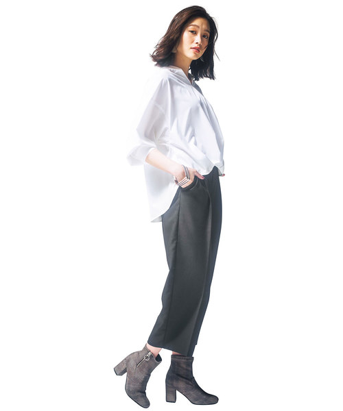 GeeRA（ジーラ）の「サークルファスナーストレッチブーツ（ブーツ・レディース・ブラック/ダークブラウン/グレー/ブラック系その他/キャメル/チェック・SMALL/MEDIUM/LARGE/X-LARGE）」の9枚目の写真