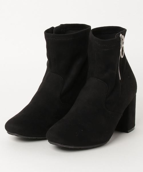 GeeRA（ジーラ）の「サークルファスナーストレッチブーツ（ブーツ・レディース・ブラック/ダークブラウン/グレー/ブラック系その他/キャメル/チェック・SMALL/MEDIUM/LARGE/X-LARGE）」の3枚目の写真