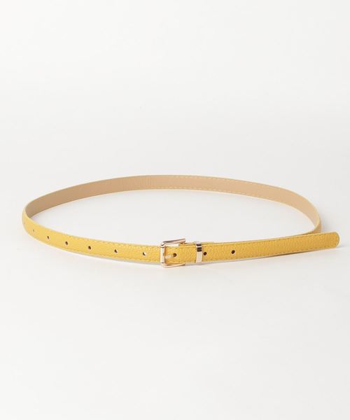 WEGO（ウィゴー）の「WEGO/細ベルト（ベルト・レディース・ワイン/パープル/マスタード/ダークグリーン/キャメル/ブラック・FREE）」の4枚目の写真