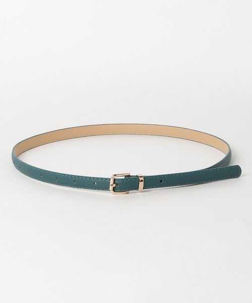 WEGO（ウィゴー）の「WEGO/細ベルト（ベルト・レディース・ワイン/パープル/マスタード/ダークグリーン/キャメル/ブラック・FREE）」の2枚目の写真