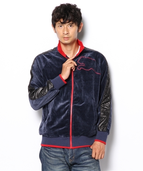 PUMA（プーマ）の「ベロアジャケット（その他アウター・メンズ・ブラック/ブルー/グレー・LARGE/MEDIUM/O/SMALL/XO）」の3枚目の写真