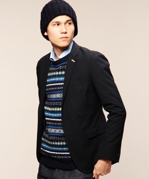 BEAUTY&YOUTH UNITED ARROWS（ビューティーアンドユースユナイテッドアローズ）の「BY TC/ホップサック 2ボタン ジャケット（テーラードジャケット・メンズ・ダークグレー/ネイビー・SMALL/MEDIUM/LARGE/X-LARGE）」の2枚目の写真