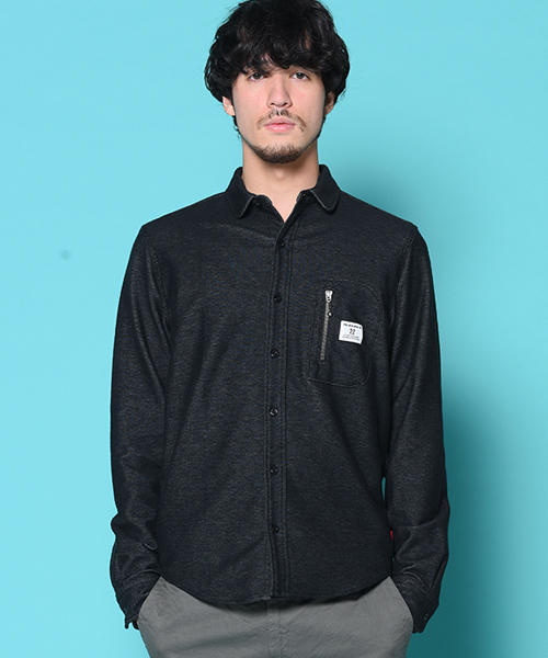 VIRGOwearworks(ヴァルゴウェアワークス)の「STRETCH DENIM SHIRTS(シャツ/ブラウス・メンズ・ホワイト/ブラック/ブルー・2/3/4)」の2枚目の写真