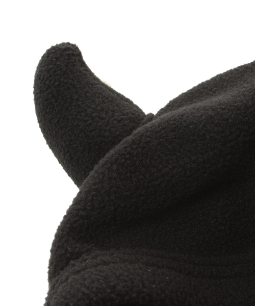 HYSTERIC MINI(ヒステリックミニ)の「BABY DOTTED DEVILKIN 総柄 リバーシブル カバーオール(ロンパース・キッズ・ブラック/ピンク・FREE)」の6枚目の写真