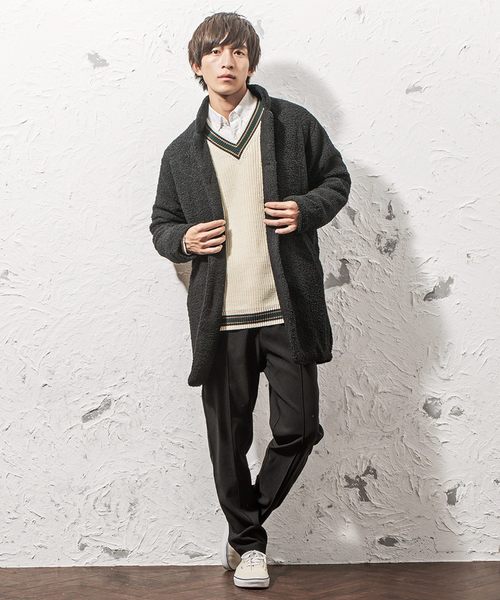 MinoriTY(マイノリティ)の「コート/プードルボアビッグチェスターコート(ダウンジャケット/コート・メンズ・ブラック/モカ/グレー・M/L/XL)」の12枚目の写真