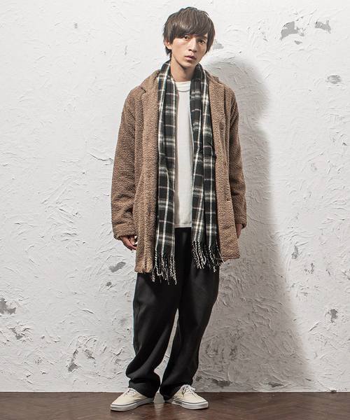 MinoriTY(マイノリティ)の「コート/プードルボアビッグチェスターコート(ダウンジャケット/コート・メンズ・ブラック/モカ/グレー・M/L/XL)」の5枚目の写真