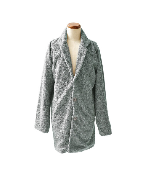 MinoriTY(マイノリティ)の「コート/プードルボアビッグチェスターコート(ダウンジャケット/コート・メンズ・ブラック/モカ/グレー・M/L/XL)」の14枚目の写真