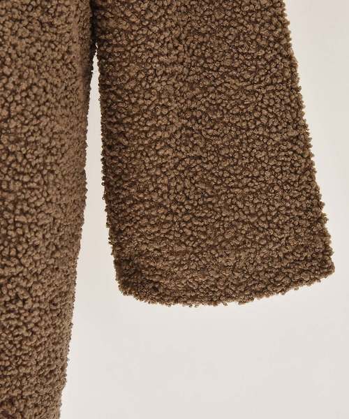 MinoriTY(マイノリティ)の「コート/プードルボアビッグチェスターコート(ダウンジャケット/コート・メンズ・ブラック/モカ/グレー・M/L/XL)」の6枚目の写真