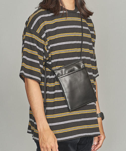 BEAUTY&YOUTH UNITED ARROWS(ビューティーアンドユースユナイテッドアローズ)の「BY ライトファブリック ミニショルダー :(ショルダーバッグ・メンズ・ブラック/その他1/ベージュ/グレー・FREE)」の4枚目の写真